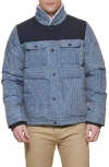 Levi's® Woodsman High Pile Fleece Puffer Jacket In Faded Blu Combo