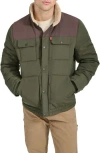 Levi's® Woodsman High Pile Fleece Puffer Jacket In Olive