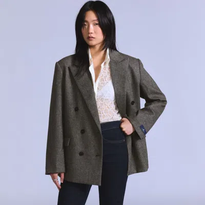 Levi's Wool Blend Blazer In Gray
