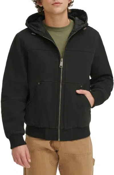 Levi's® Workwear Hooded Bomber In Black