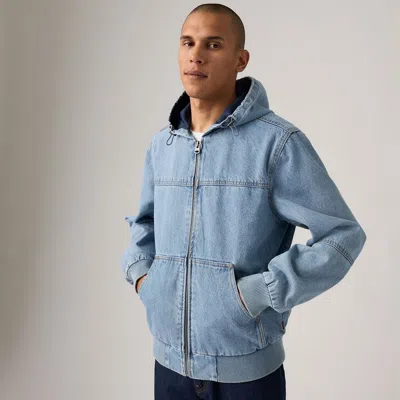 Levi's Workwear Hooded Jacket In Blue
