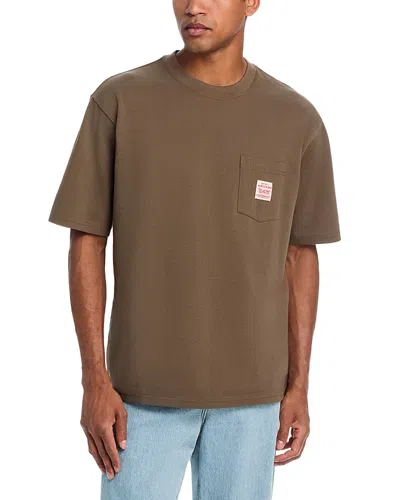 Levi's Workwear Logo Pocket T-shirt In Brown