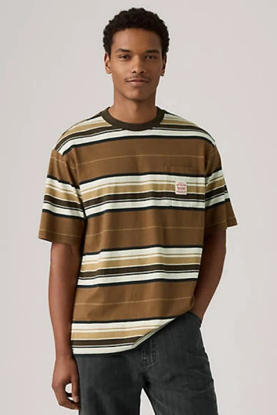 Levi's Workwear Tee In Brown