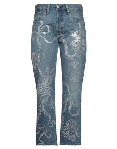 Levi's X Collina Strada Woman Jeans Blue Size 32w-32l Cotton