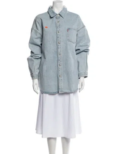 Pre-owned Levi's X Erl Denim Jacket In Blue