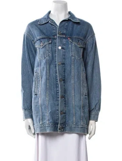 Pre-owned Levi's X Ganni Denim Jacket In Blue