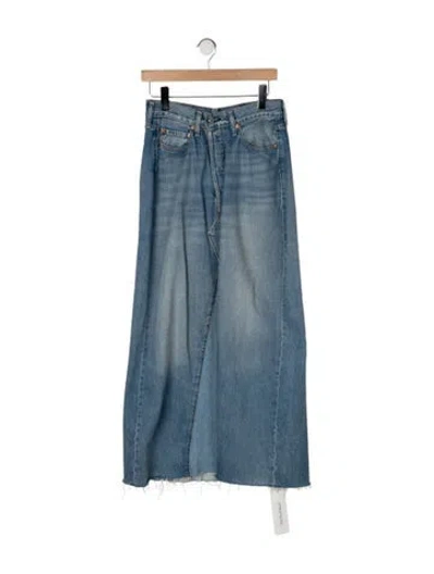 Pre-owned Levi's X Ganni Long Skirt In Blue
