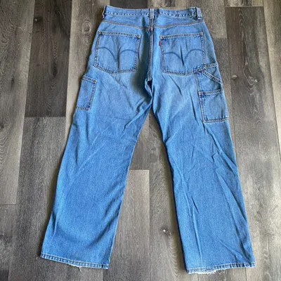 Pre-owned Levis X Levis Vintage Clothing Vintage Levi's Light Carpenter Straight Denim Jeans 32x30 In Light Blue Washed