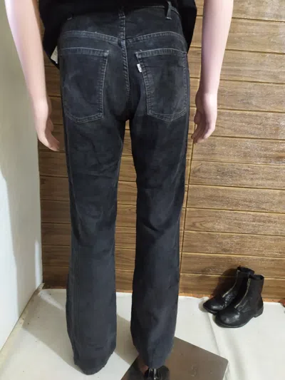 Pre-owned Levis X Levis Vintage Clothing Vintage Levis Corduroy Silver Tab Boot Cut Pants In Black Wash