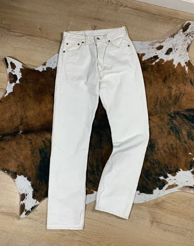 Pre-owned Levis X Levis Vintage Clothing Vintage White Levi's 501 W29 L32 Pants Jeans