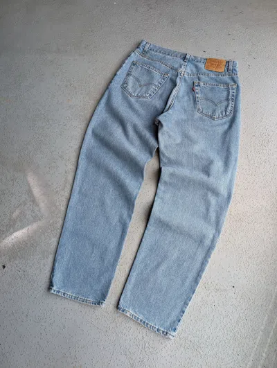 Pre-owned Levis X Made In Usa 36/32 Levi's 550 Beautiful Light Blue Great