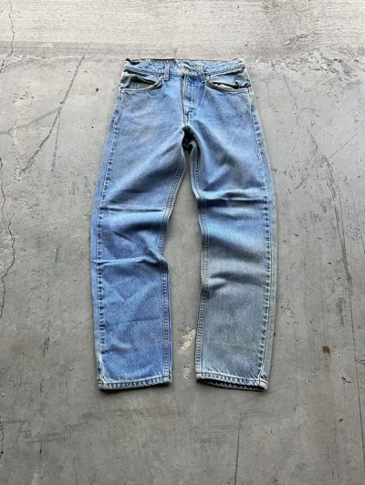 Pre-owned Levis X Made In Usa Vintage Levi's Orange Tab 505 Western Baggy Regular Ft Jeans In Blue