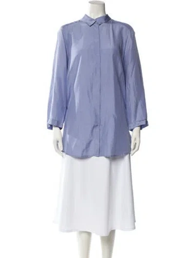 Pre-owned Levi's X Naomi Osaka Silk Long Sleeve Tunic In Blue