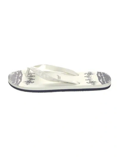 Pre-owned Levi's X Undercover Jun Takahashi Rubber Floral Print Gladiator Sandals In Neutral