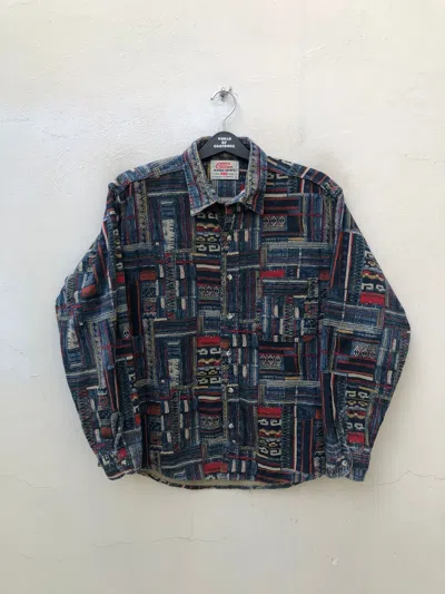 Pre-owned Levis X Vintage 1994 Lvc Levi's Flannel Outdoor Alaska Shirt In Multicolor