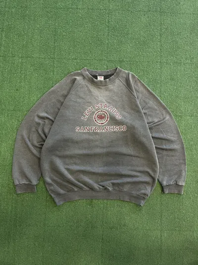 Pre-owned Levis X Vintage 90's Levi's San Francisco Faded Baggy Sweatshirt Y2k In Grey