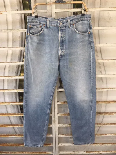 Pre-owned Levis X Vintage 90's Levis 501 Denim In Light Wash Blue