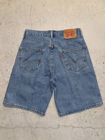 Pre-owned Levis X Vintage Crazy Vintage 90's Levi's Baggy Jorts Blue Jean Shorts