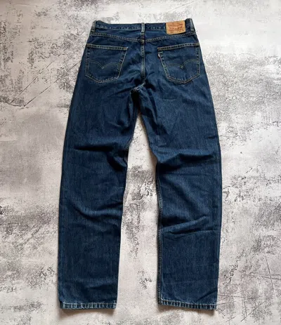 Pre-owned Levis X Vintage Crazy Vintage Y2k Levi 550 Essential Faded Wash Baggy Jeans In Washed Blue