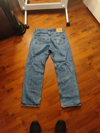 Pre-owned Levis X Vintage Levi's 751 Dark Blue Denim Jeans Pants Size 32