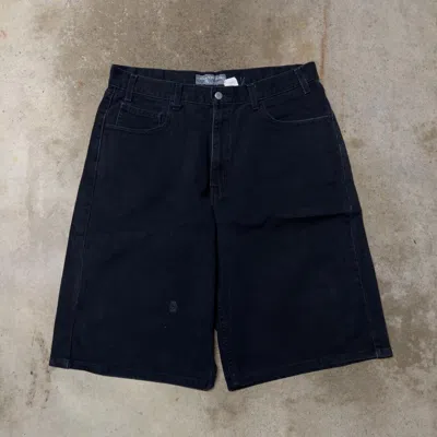 Pre-owned Levis X Vintage Levi's Silvertab Baggy Black Denim Shorts 36