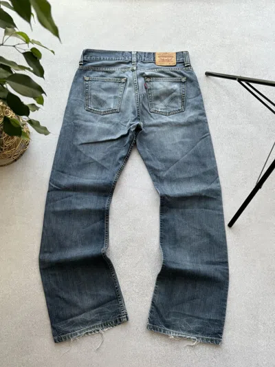 Pre-owned Levis X Vintage Levis 512 Bootcut Distressed Pants In Faded Blue