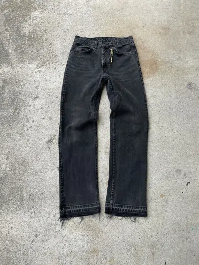 Pre-owned Levis X Vintage Sick Faded Black Levi's 501 Style Released Hem Jeans