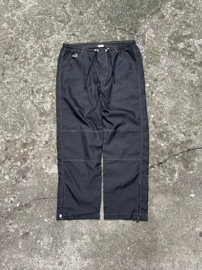 Pre-owned Levis X Vintage Vtg 1990s Levi's Silvertab Contrast Stitch Baggy Nylon Pants In Black