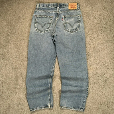 Pre-owned Levis X Vintage Y2k Levis 550 Light Wash Relaxed Fit Denim Jeans