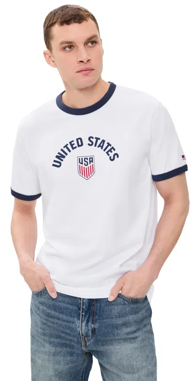 Levi's X World Cup Usa Ringer Tee Red White Blue In Multi