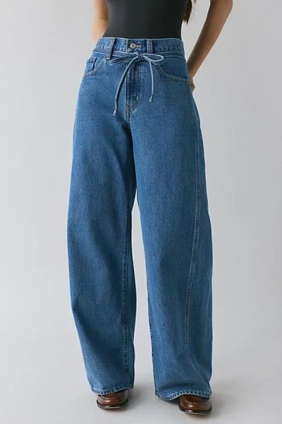 Levi's Xl Seamed Straight Tie Waist Jean In Forbidden Fruit, Women's At Urban Outfitters
