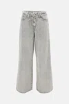 Levi's Womens Grey Xl Straight-leg Denim Jeans In Gray