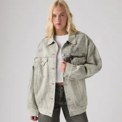 Levi's Xl Trucker Jacket In Soft Smoke Trucker