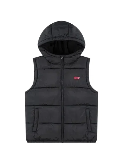 Levi's Kids' Zip-fastening Gilet In Black