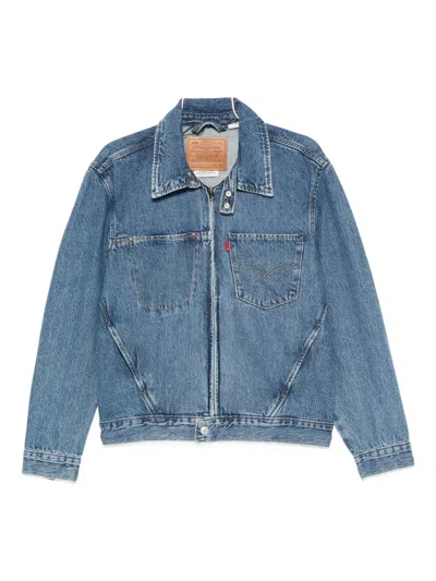 Levi's Zip-front Denim Jacket In Blue