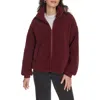 Levi's® Zip Front Teddy Jacket In Burgundy