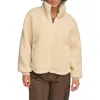 Levi's® Zip Front Teddy Jacket In Creme Brulee
