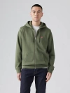Levi's Zip Up Hoodie Sweatshirt In Thyme