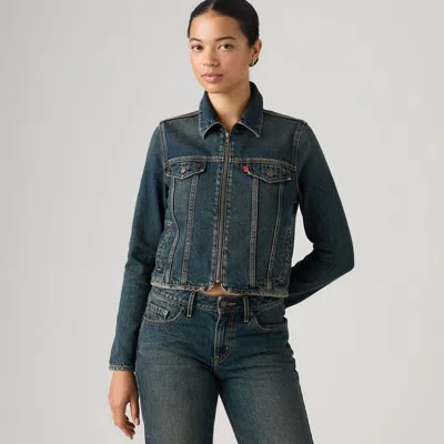 Levi's Zipped Original Trucker Jacket In Blue
