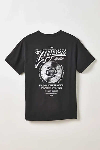 Levi's Zipper Radio Graphic Tee In Black, Men's At Urban Outfitters