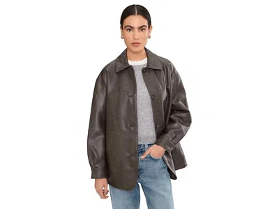 Levi's(r) Faux Leather Blazer In Gray