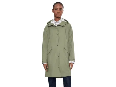 Levi's(r) Ladies Rubberized Pu Rain Jacket In Green