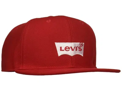 Levi's(r) Levi's Kids' Big Flat Brim Snapback Hat Traditional Hats Red/white: One Size