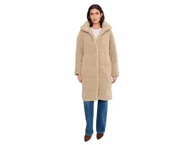 Levi's(r) Long Length Quilted Teddy Jacket In Sand