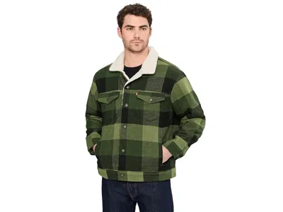 Levi's(r) Mens Relaxed Fit Plaid Trucker