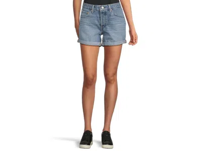 Levi's(r) Premium 501 Rolled Shorts Women's Jumpsuit & Rompers One Piece Must Be Mine: 26 In Blue
