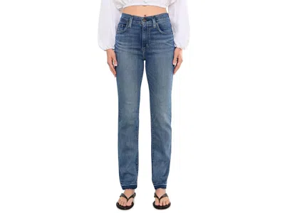 Levi's(r) Premium 722 High-rise Slim Women's Clothing Finder Keeper: 27 31, Cotton/denim/elastane In Blue