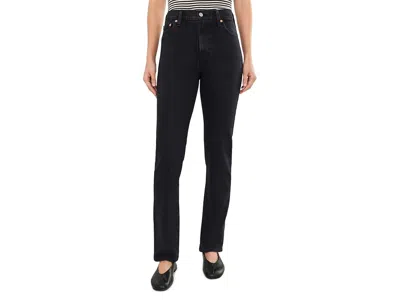 Levi's(r) Premium Ribcage Slim Women's Clothing Slight Night: 32 31, Cotton/denim/elastane In Black