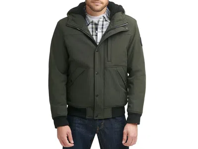 Levi's(r) Softshell With Sherpa Lining And Hood In Green