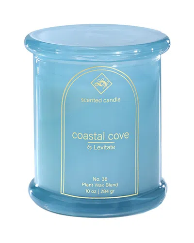 Levitate Candles Island Essence/coastal Cove 10oz Candle In Blue